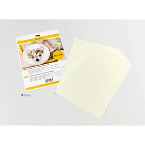 Solufix Water Soluable, Self Adhesive Non-Woven Embroidery Stabiliser Sheets, 10 x A4