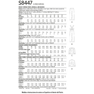 Simplicity Sewing Pattern 8447 Women's Vintage Trousers, Overalls and Blouses H5 Sizes 6-14