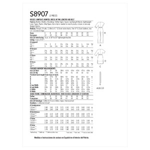 Simplicity Sewing Pattern S8907 Misses' Jumpsuit, Romper, Dresses & Belt R5 Sizes 16-22