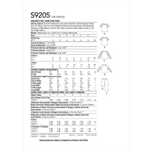 Simplicity Sewing Pattern S9205 Children's/Boys' Raglan Sleeve Tops, Shorts and Pants Simplicity Sewing Pattern 9205