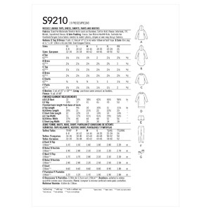 Simplicity Sewing Pattern S9210 Misses' Tops, Dress, Shorts, Pants and Slippers Simplicity Sewing Pattern 9210
