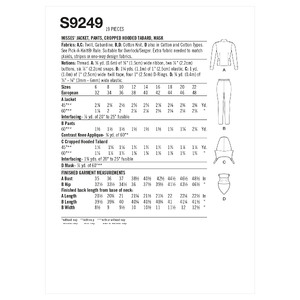 S9249 MISSES' COSTUME Simplicity Sewing Pattern 9249