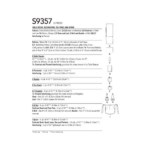 S9357 HOLIDAY D?ëCOR & APRON Simplicity Sewing Pattern 9357