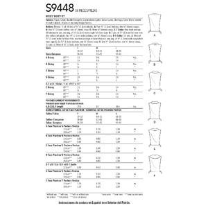 S9448 MISSES' DICKEY SET Simplicity Sewing Pattern 9448