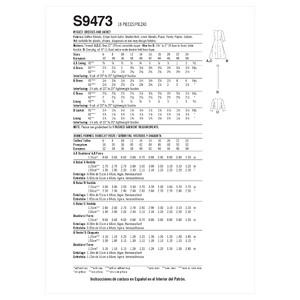 S9473 MISSES' DRESSES & JACKET Simplicity Sewing Pattern 9473