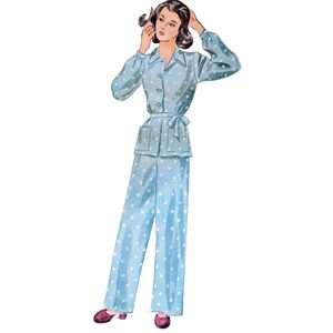 Simplicity Sewing Pattern S9635r5 Misses Vintage Lounge TopTrousers sz 14-22