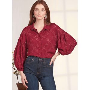 Simplicity Sewing Pattern S9646k5 Misses’ Button Down Top size 8-16