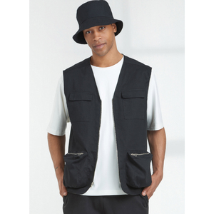Simplicity Sewing Pattern S9651 Men's Knit Top, Waistcoat and Hat Sizes AA 34-42