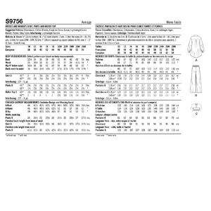 Simplicity Sewing Pattern S9756AA Misses' & Women's Shirt Pants, Halter Top Sizes 10-18