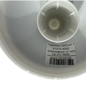 Amann Strongbond 10, #4000 Black, Bonded Nylon Thread, 1500m Cone