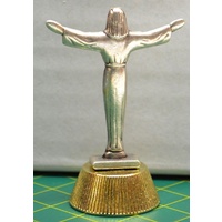 RISEN CHRIST Magnetic Statuette 50mm High 23mm Base, Metal, Quality Made In Italy
