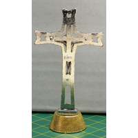 CRUCIFIX Magnetic Statuette 50mm High 23mm Base, Metal, Quality Made In Italy