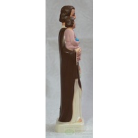 Saint Joseph Statue, Plastic, 155mm (6") High x 50mm Wide x 35mm Deep