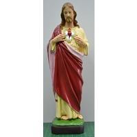 SACRED HEART OF JESUS Indoor / Outdoor Polyvinyl Statue 30cm Virtually Unbreakable