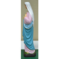 Indoor / Outdoor Sacred Heart Of Mary Statue, Polyvinyl 400mm High