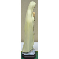 Indoor / Outdoor Our Lady Fatima Statue, Polyvinyl 400mm High
