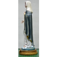 Sacred Heart Of Mary Statue, 300mm (11.8") High Resin Statue