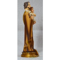 Saint Joseph Statue, Resin, 150mm (6") High x 45mm Wide x 45mm Deep