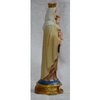 Our Lady Of Mt. Carmel Statue, Resin, 125mm (5") High x 50mm Wide x 40mm Deep