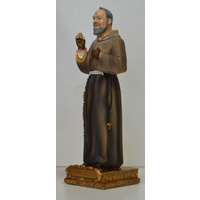 Saint Padre Pio Statue, Resin 14cm (5.5")