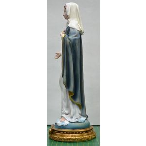 Sacred Heart Of Mary Statue, 200mm (8") High Resin Statue