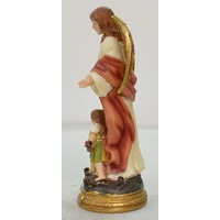 Guardian Angel With Children Statue, Resin 20cm (8") Statue