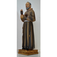 Statue Padre Pio Statue, Resin 23cm (9")