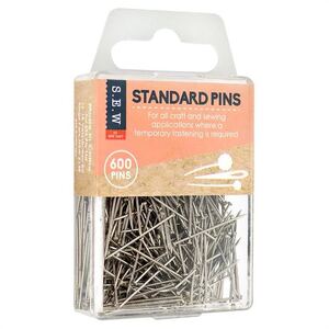Sew Easy Standard Pins, 28 x 0.65mm, 600 Pins