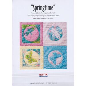 Batik Australia Applique Pattern, SPRINGTIME