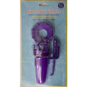 CLASSIC KNIT Easy Mini Knitter, 2 Sized Inter-Changeable Rotating Looms