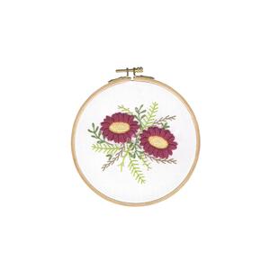 WILD DAHLIAS DMC Perle 5 Embroidery Kit TB155