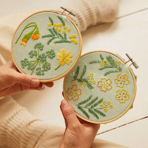 The Quiet Garden Embroidery Duo Kit, DMC Mindful Making TB169