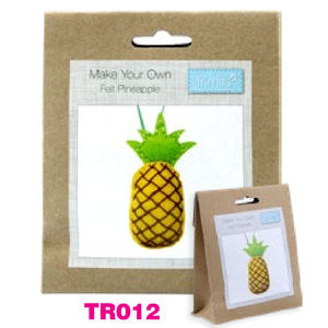 Felt Craft Kit, DIY, Make Your Own Pineapple, Felt Decorations
