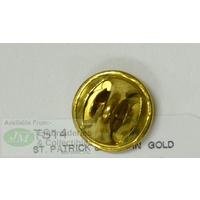 St. Patrick Patron Saint Lapel Pin, Gold Tone, Patron Of The Irish
