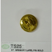 St. Gregory Lapel Pin, Gold Tone, Patron of Musicians