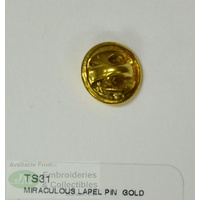 Miraculous Lapel Pin, Gold Tone, O Mary Conceived Without Sin