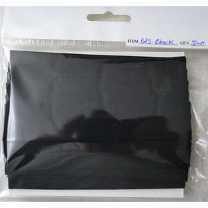 Cotton Bias Binding, 25mm Single Folded, BLACK Per 5 Metre Pack