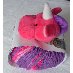 DMC Top This, 80g Ball of Continuous Texture Yarn, Child's Hat Pattern, UNICORN Topper