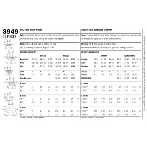 Aprons Simplicity Sewing Pattern 3949