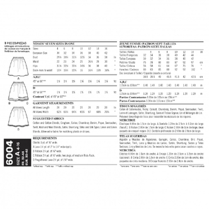 New Look Pattern 6004 Learn To Sew Skirts