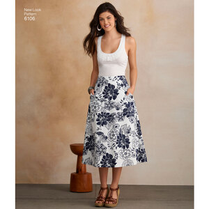 New Look Sewing Pattern 6106 Misses' Skirts