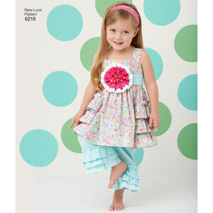 New Look Sewing Pattern 6219 Toddlers' Dress and Pants