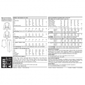 New Look Sewing Pattern 6231 Misses Sportswear