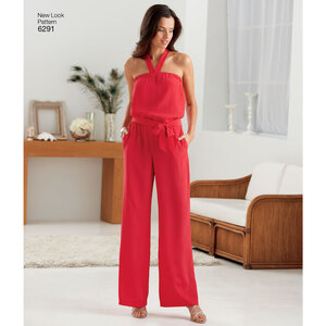 New Look Sewing Pattern 6291 Misses' Jumpsuit & Dress Each in Two Lengths