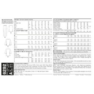 New Look Sewing Pattern 6292 Misses' Tunic or Top and Pull-on Pants