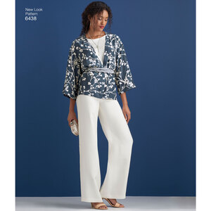New Look Pattern 6438 Misses' Easy Pants, Kimono, and Top
