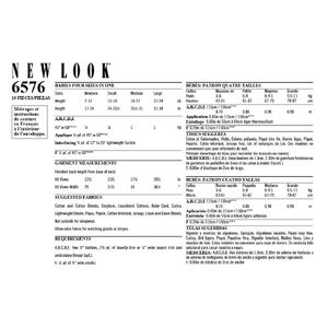 New Look Sewing Pattern 6576 Babies?ÇÖ Dress