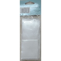 Blanket Binding 100mm x 4.1m, WHITE, 100% Polyester, Uni-Trim