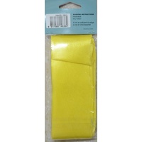 Blanket Binding 100mm x 4.1m, YELLOW, 100% Polyester, Uni-Trim
