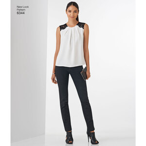 New Look Sewing Pattern 6344 Misses' Tops in Two Lengths